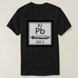 Blei Zeppelin Periodensystem Ordnungszahl Led T-Shirt