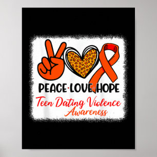 Bleiached Peace Liebe Hope Tee Verabredete Gewalt Poster