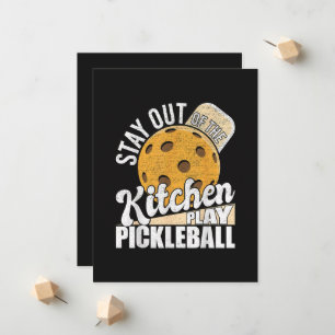 Bleib aus der Küche, spiel Pickleball Ankündigung