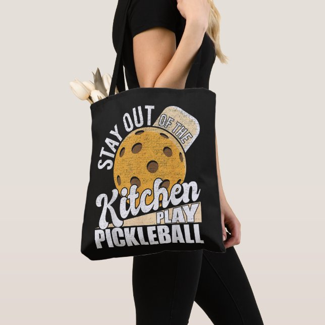 Bleib aus der Küche, spiel Pickleball Tasche (Von Nahem)