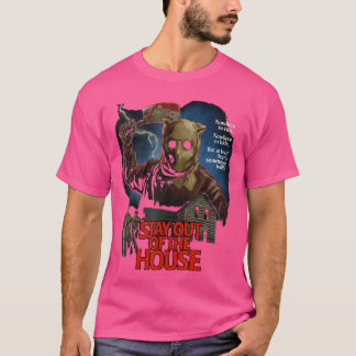 Bleib außerhalb des Hauses Metzger Survival Horror T-Shirt