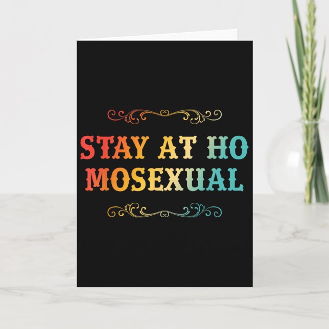 Bleib bei Ho Moual Lustiges Design  Karte (Vorderseite)