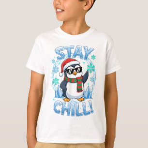 Bleib Chill Pinguin Weihnachten T-Shirt