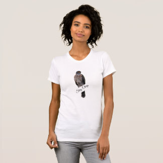 Bleib Chirp Ästhetik Vogel Grafik Frauen T-Shirt