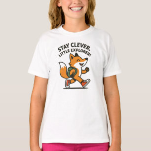 Bleib clever kleiner Entdecker Lustiger orangefarb T-Shirt