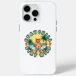 Bleib cool, bleib wild – Sommer Strand Bär Design Case-Mate iPhone Hülle