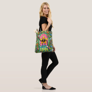 Bleib Cool Pop-Art-Muster-Tasche Tasche