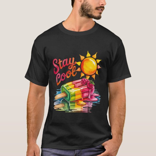 Bleib cool, Sommer ist da T-Shirt (Vorderseite)