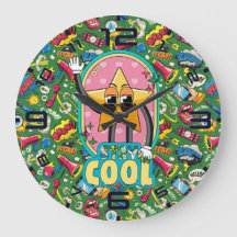 Bleib cool, Star – Retro-Pop-Art-Uhr
