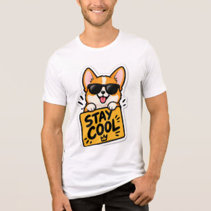 Bleib cool, süße Fuchs-Sonnenbrille T-Shirt Tri-Blend Shirt