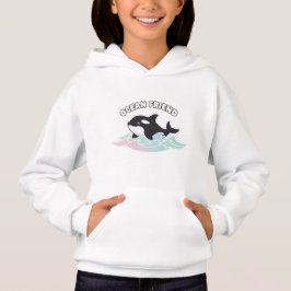 Bleib cool - Süßer kawaii Orca-Wal Hoodie
