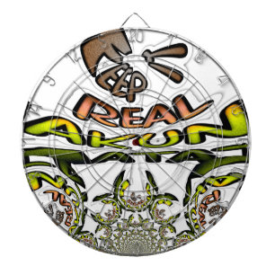 Bleib Echt: Kaleidoskop Kunst Druck/Grafik Dartscheibe