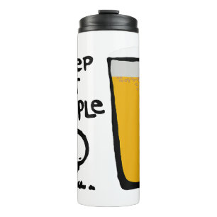 Bleib Einfach Lustiger Golf Bier Thermosbecher