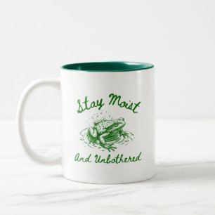 Bleib Feucht und Unbesorgt Frosch-Tasse – Lustiges Zweifarbige Tasse
