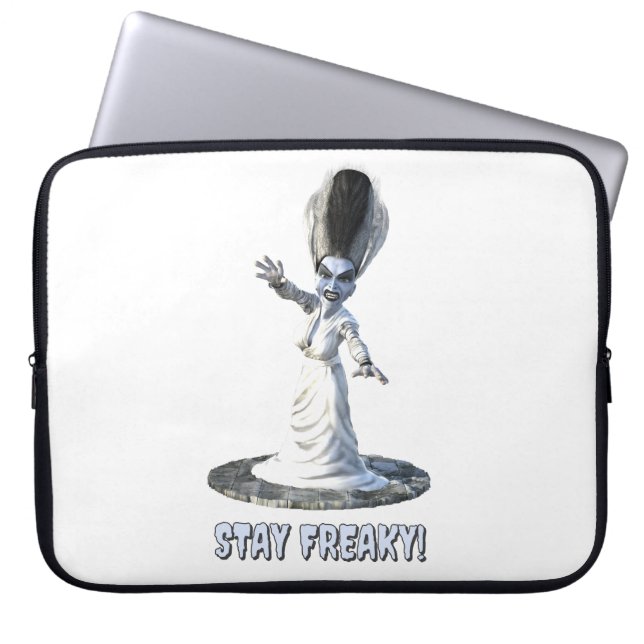 Bleib freakig! Braut von Frankenstein Laptopschutzhülle (Vorderseite)