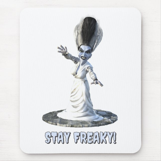 Bleib freakig! Braut von Frankenstein Mousepad (Vorne)