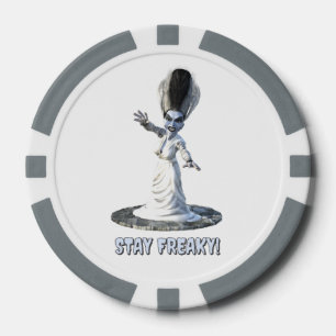 Bleib freakig! Braut von Frankenstein Pokerchips