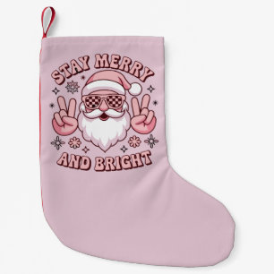 Bleib fröhlich und hell Erster Weihnachten hässlic Kleiner Weihnachtsstrumpf