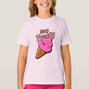 Bleib frostig Eiscreme T-Shirt für Mädchen