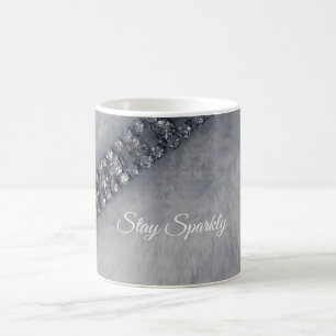 Bleib funkelnd Diamanten und Fell Kaffeetasse