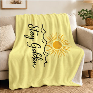 Bleib Golden Fleece-Decke – Weich, Warm & Voll Fleecedecke