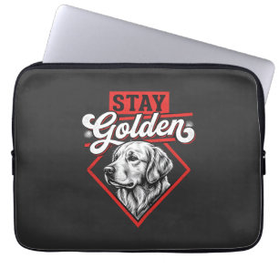 Bleib golden Golden Retriever Hund Laptopschutzhülle