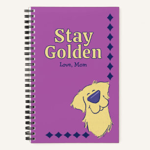 "Bleib Golden" Golden Retriever Personalisiert Ben Notizbuch