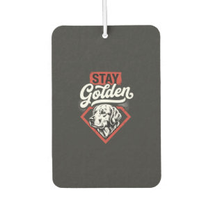 Bleib golden Golden Retriever Retro Hund Autolufterfrischer