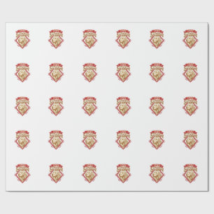 Bleib Golden Retriever Hund Roter Diamant_1 Geschenkpapier