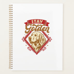 Bleib Golden Retriever Hund Roter Diamant_1 Planer