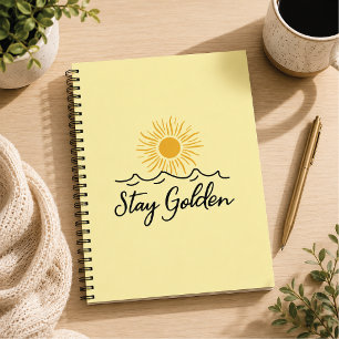 Bleib Golden Spiral Foto Notizbuch Notizblock