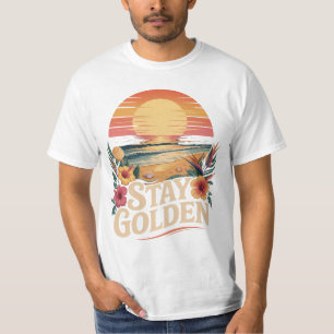 Bleib Golden Süß Lustiges T-Shirt Geschenk Für Ihn