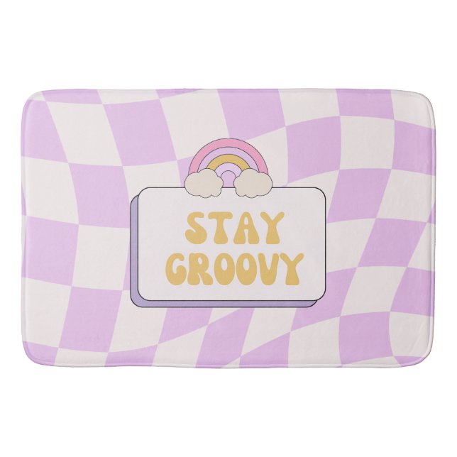 Bleib groovy badematte (Vorderseite)
