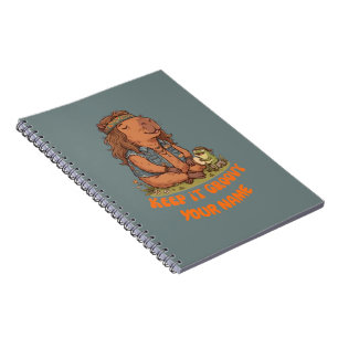 Bleib Groovy Capybara Süß Retro Individuell Notizblock