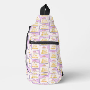 Bleib groovy crossbody bag