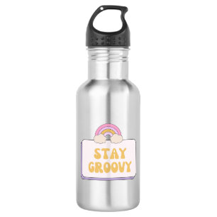 Bleib groovy edelstahlflasche