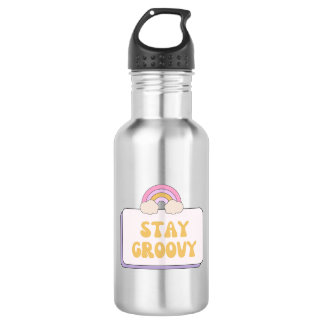 Bleib groovy edelstahlflasche