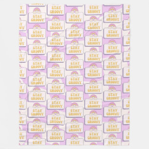 Bleib groovy fleecedecke