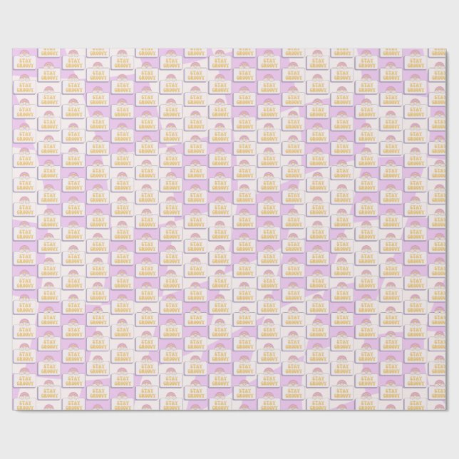 Bleib groovy geschenkpapier (Flach)