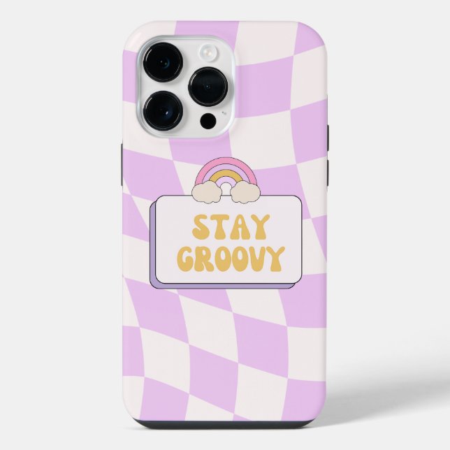 Bleib groovy iPhone 14 pro max  hülle (Rückseite)