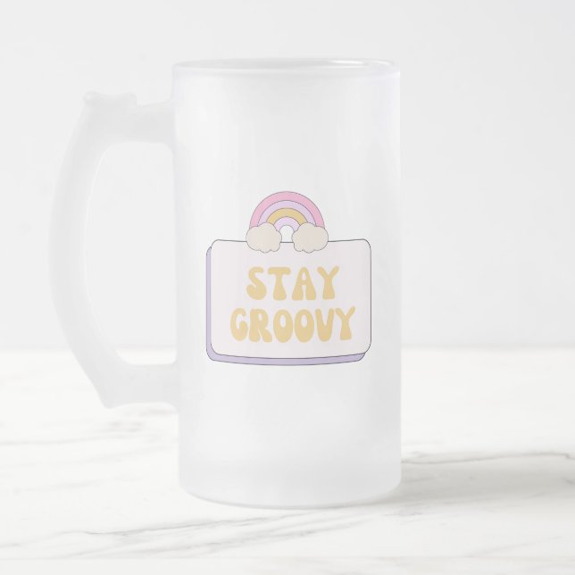 Bleib groovy mattglas bierglas (Links)