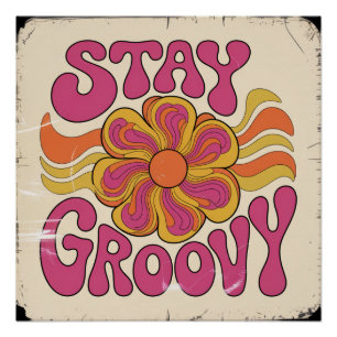 Bleib groovy poster