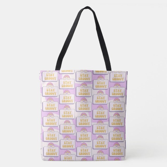 Bleib groovy tasche (Vorderseite)