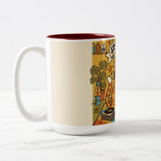 BLEIB GROOVY | Tierliebhaber | Bohemien Zweifarbige Tasse