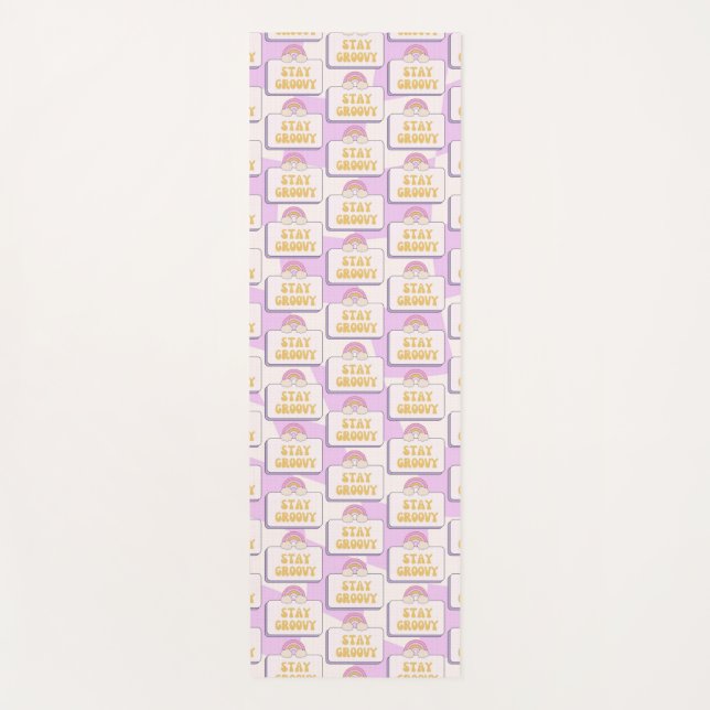 Bleib groovy yogamatte (Vorderseite)
