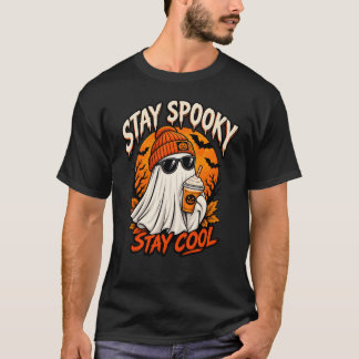 Bleib gruselig, bleib cool Geist Halloween T-Shirt
