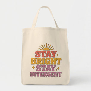 Bleib hell, bleib divergent tragetasche