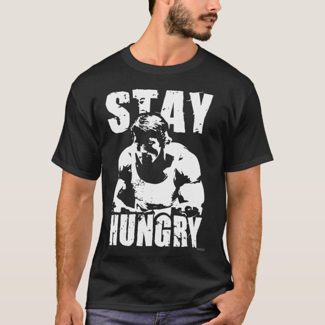 Bleib hungrig Junge T-Shirt (Vorderseite)