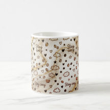 Bleib Kuschelig Doodle-Muster-Tasse