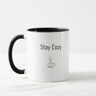 Bleib Kuschelig Kaffee-Tasse Minimale Kuschelige Tasse